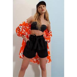 Шорты из габардина с двумя карманами