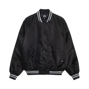 Университетские куртки Stussy Sequins Satin Jacket 'Черный'