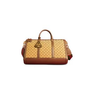 Дорожные сумки Gucci x Palace Triferg Canvas GG-P Duffle Bag With Embossing 'Бежевый/Эбеновое дерево'