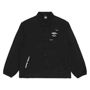 Куртки-тренчи AAPE Moonface Graphic Coach Jacket 'Black'