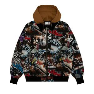 Jackets AAPE Logo Graffiti Print Hooded Jacket 'Мульти'