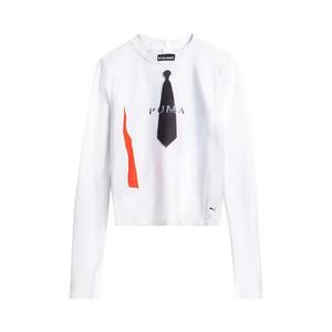 Футболки с длинным рукавом Puma x Ottolinger Slim Long-Sleeve 'White'