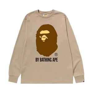 Футболки с длинным рукавом BAPE By Bathing Ape Long-Sleeve Tee 'Бежевый'