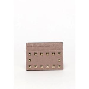 Картхолдер Rockstud из зернистой телячьей кожи