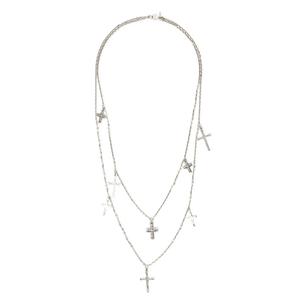Crosses двойная цепочка-ожерелье