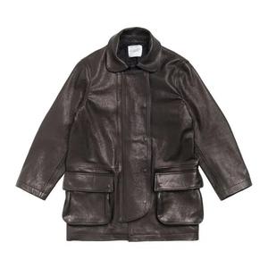 Куртки Stussy Our Legacy Leather Fireman Jacket 'Black'