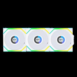 LIAN LI UNI FAN SL Wireless LCD 120 3 в 1 комплект вентиляторов - Белый