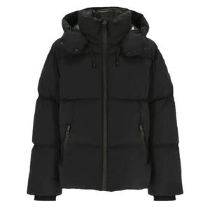 Пуховик Black с капюшоном