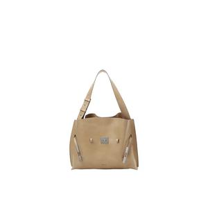 Сумка-тоут с поясом SAOI Belt Tote II Small - Состаренный молочный коктейль латте