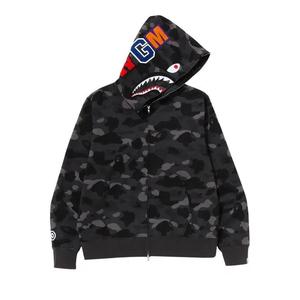 Толстовки BAPE Color Camo Shark Full Zip Hoodie 'Black'
