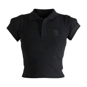 Поло Vetements Front Sleeve Fitted Polo Shirt 'Black'