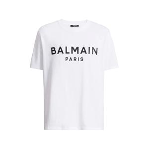 Футболка с принтом Balmain Paris