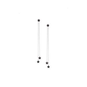 Серьги-подвески Stasia из желтого золота с бриллиантами