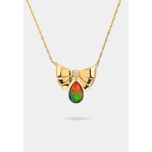 Amour Fleur Ammolite Подвеска 157 Золото с покрытием
