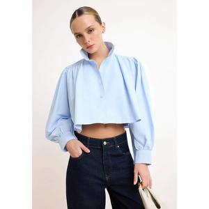 Укороченная рубашка на кулиске