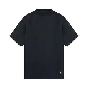Топы Balenciaga Label Oversized T-Shirt 'Выцветший черный'