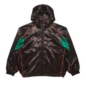 Трековые куртки Supreme Satin Hooded Track Jacket «Коричневый»