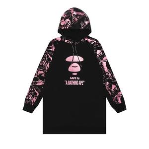 Платья AAPE Camo Print Hoodie Dress 'Black'