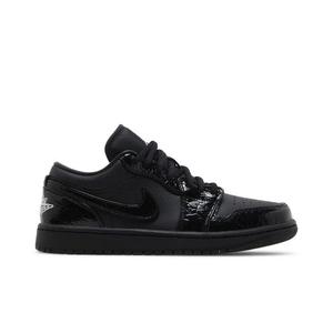 Повседневный баскетбол Wmns Air Jordan 1 Low SE 'Black Croc'