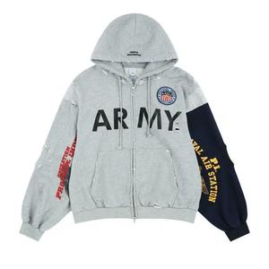 Молнии Protocol Index Reconstructed Zip Hoodie 'Grey'