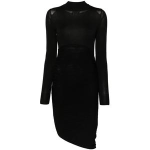 Плиссированное платье тонкой вязки