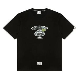 Футболки с коротким рукавом AAPE Camo Moonface Logo Tee 'Black'