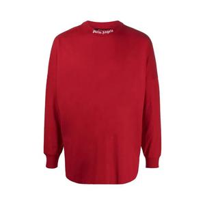 Топы Palm Angels Classic Logo Over Tee Long-Sleeve 'Red/White'