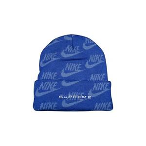 Шапки Supreme x Nike Jacquard Logos Beanie 'Blue'