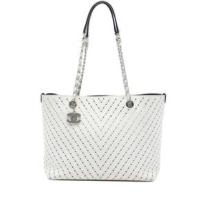 Сумка-тоут CC Perforated Chevron Caviar Shopping (2016-2017 годы)