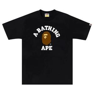 Футболки BAPE College Tee 'Black'