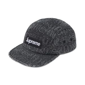 Кепки Supreme Stitched Old English Denim Camp Cap 'Black'