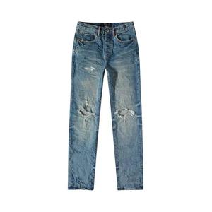 PURPLE BRAND Джинсы средней посадки прямые «Vintage Aged Indigo/Blowout»