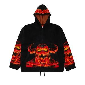 Худи Supreme x Toy Machine Zip Up Hooded Sweatshirt 'Black'