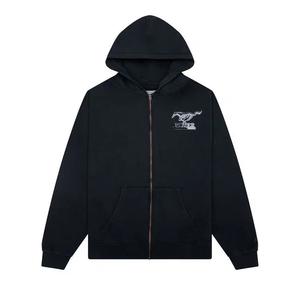Толстовки One Of These Days Mustang Cross Zip Up Hoodie 'Washed Black'