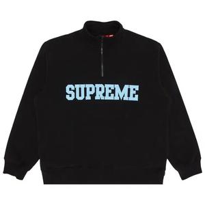 Полузастежки Supreme Collegiate Half Zip Pullover 'Black'