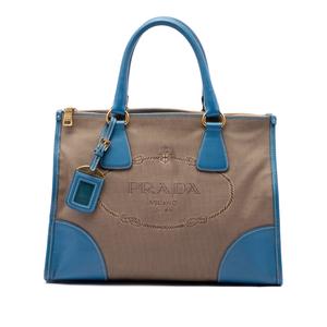 Сумка-саквояж 2013-2026 Saffiano Trimmed Canvas Canapa Logo Double Zip