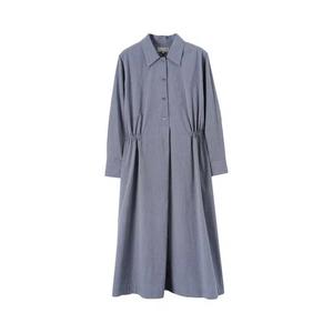 Платья миди Margaret Howell Relaxed Channel Waist Dress 'Navy'