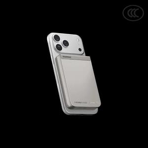 Momax 1-Power S.Pass 10000mAh Qi2 магнитный внешний аккумулятор — Титан