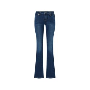 Джинсы bootcut с эффектом потертости