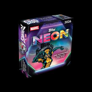 Коллекционные карточки 2026 Topps Neon Marvel Mega Box