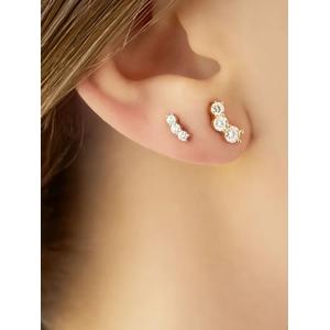 Серьги Aria с бриллиантами из белого золота 18K
