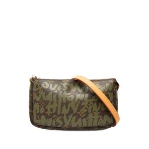 2001 Stephen Sprouse Monogram Graffiti Pochette Accessoires плечевая сумка