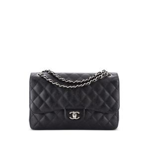 Сумка на плечо Classic Double Flap Bag Quilted Caviar Jumbo