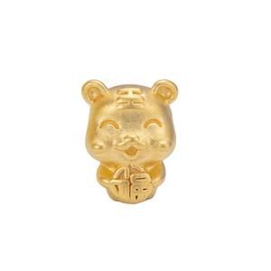 LITZ 999 (24K) Золотой зодиакальный шарм- Тигр EPC1151 0,30 г+/-