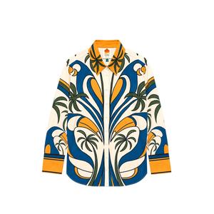 Рубашка с графичным принтом