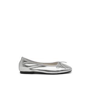 Ellisy Ribbon Flats (1см) - Серебристый