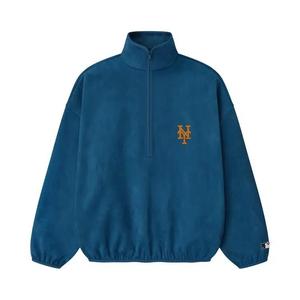 Флисовые куртки Fear of God Essentials Mets Suede Fleece Modern Half Zip 'Blue Sapphire'