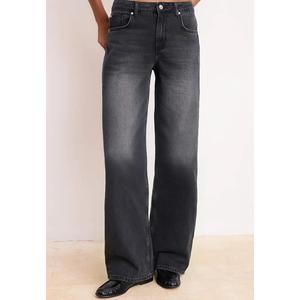 Черные джинсы-клеш Regular Waist 1% хлопок длинные широкие Twoss26Je129