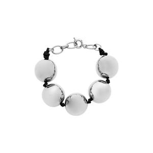 Браслеты D'heygere XL Ball Bracelet 'Silver/Black'