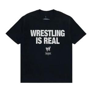 Футболки с коротким рукавом Cactus Jack by Travis Scott Wrestling is Real Real Tee 'Black'